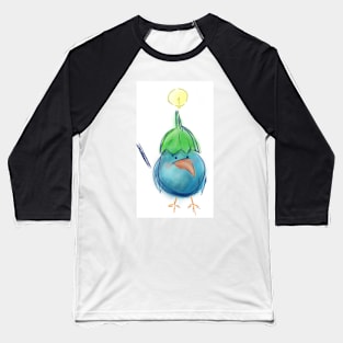 a bird with an eggplant hat Baseball T-Shirt